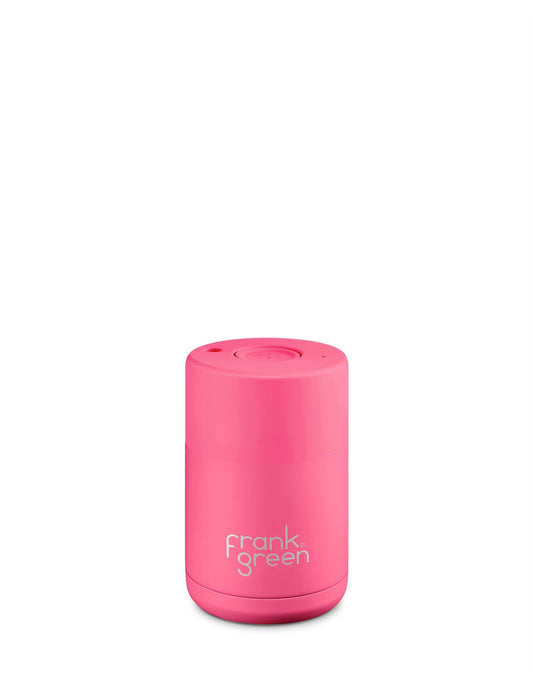 FRANK GREEN : 230ml 8oz Ceramic Neon Pink - Reusable Cup