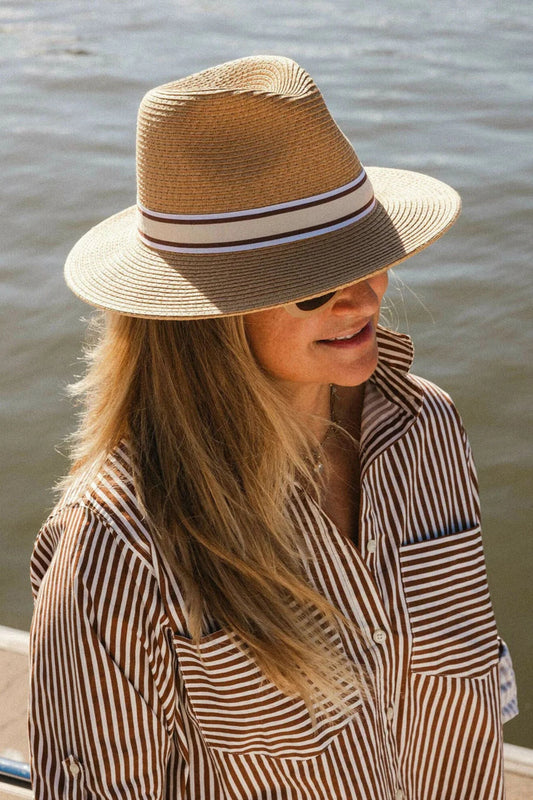 LOUENHIDE : Freddie Sand Camel Stripe - Hat