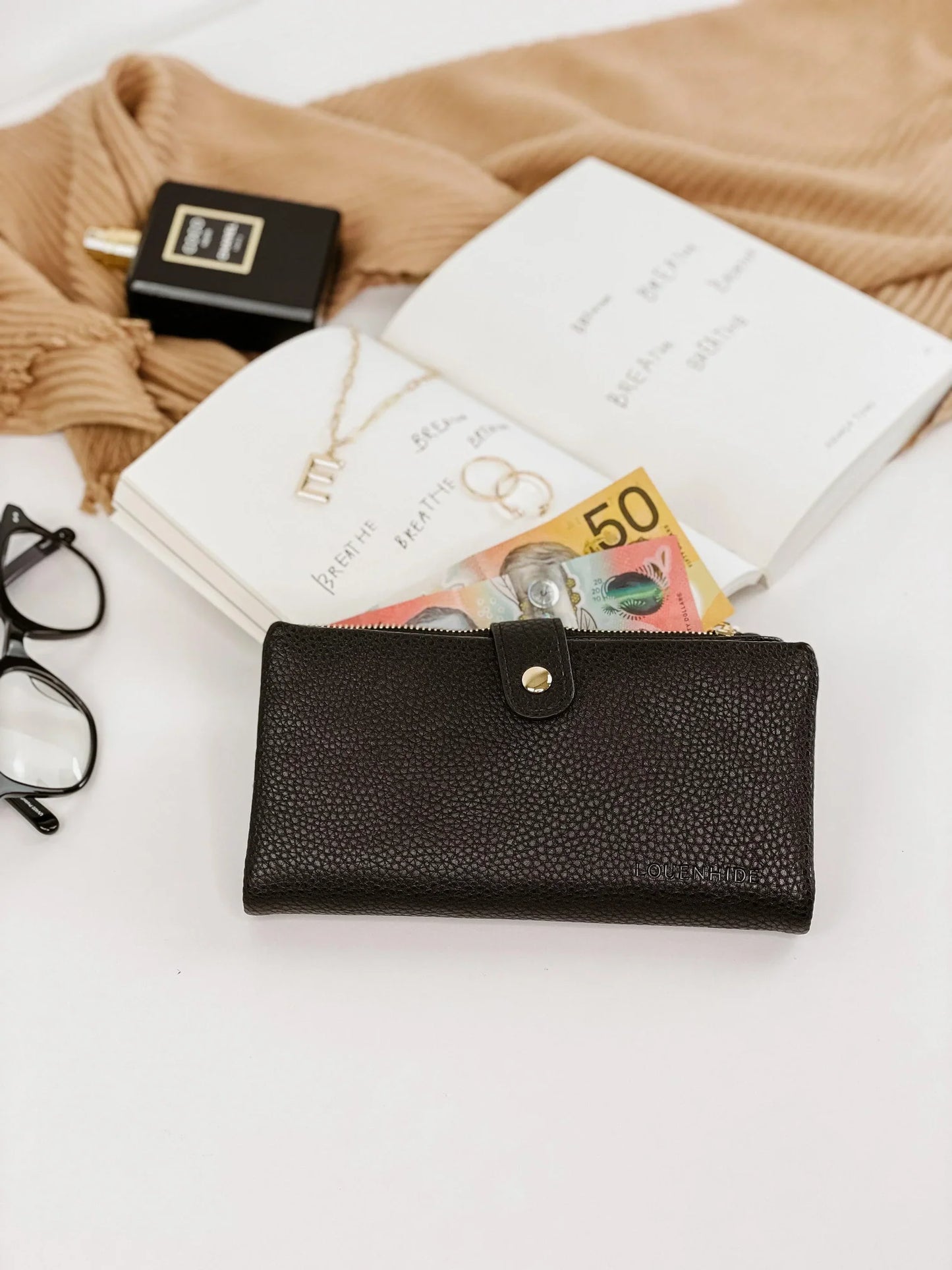 LOUENHIDE. : Stella Wallet - Black