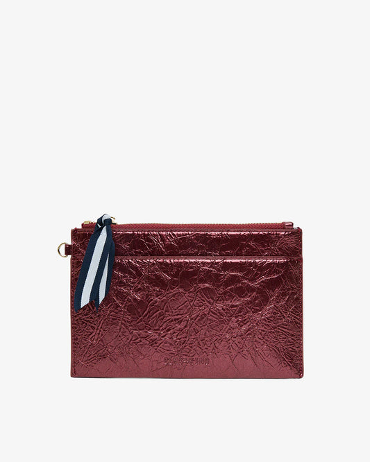 ELMS+KING : New York Coin Purse - Plum Crinkle