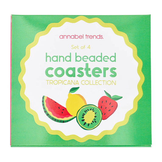 ANNABEL TRENDS: Hand Beaded Tropicana - Coasters