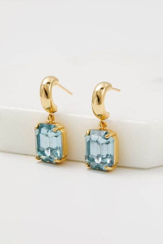 ZAFINO : Ally Sea Gold Crystal - Earrings