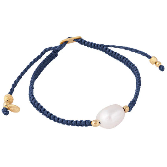 FAIRLEY : Pearl Rope Bracelet - Navy