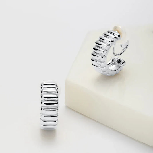 ZAFINO : Alex Silver Clip On - Earrings