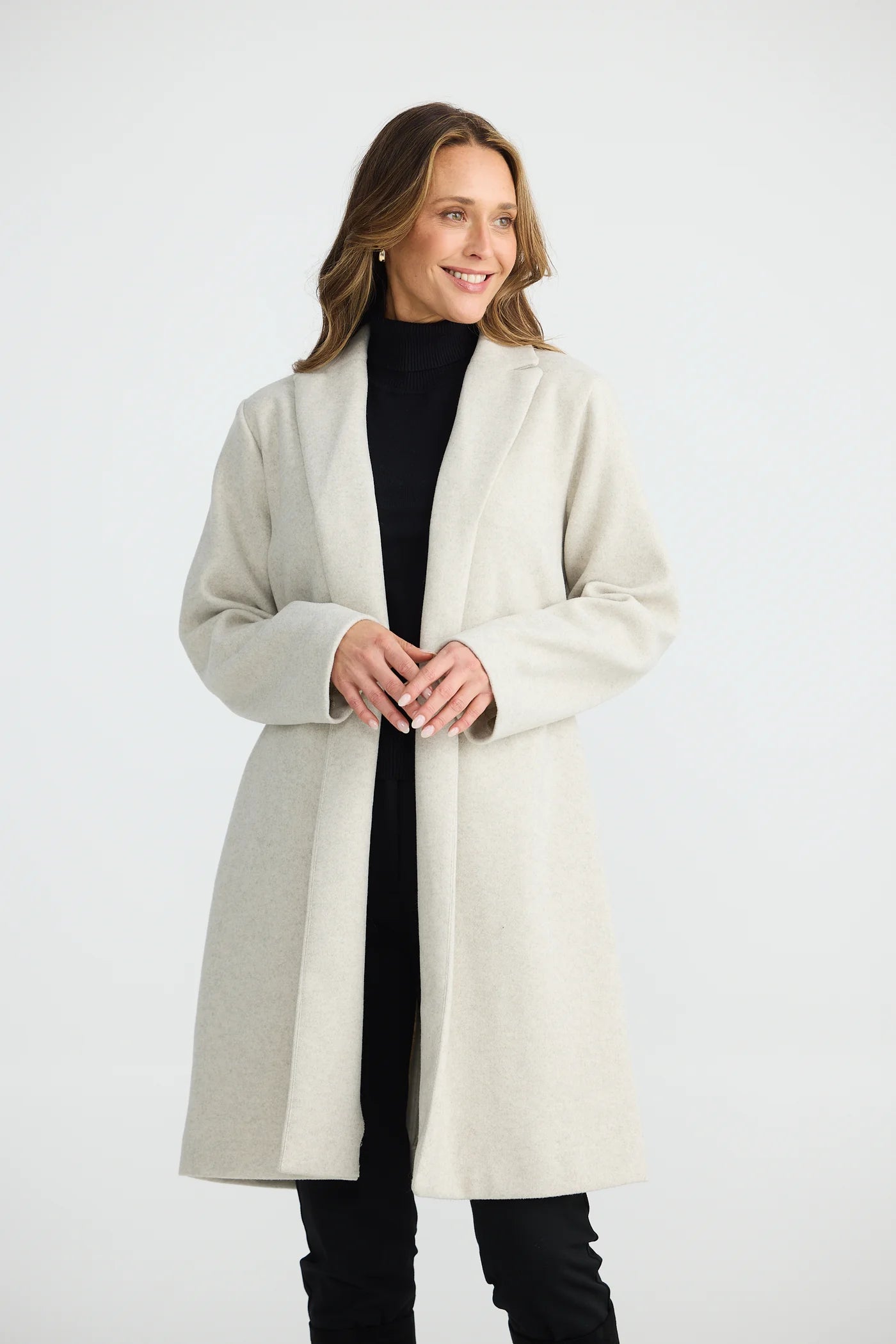 BRAVE & TRUE : Bella Oat Marle - Coat