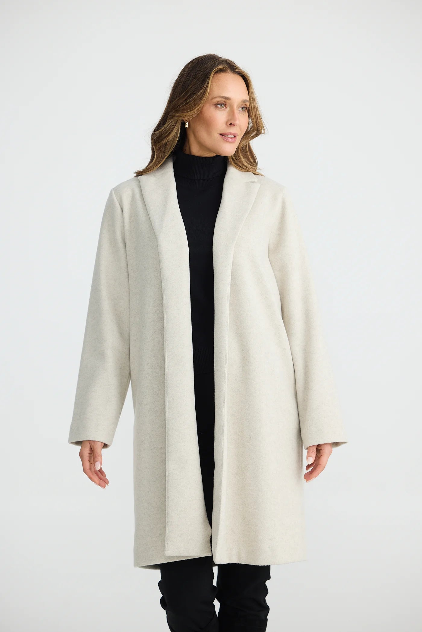 BRAVE & TRUE : Bella Oat Marle - Coat