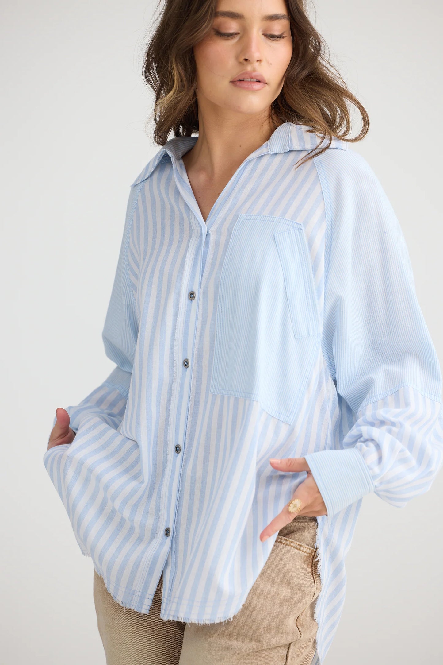 TALISMAN : Yellowstone Shirt - Denim Stripe