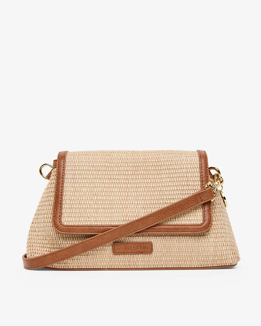 ELMS+KING : Lugano Crossbody Bag - Tan Weave