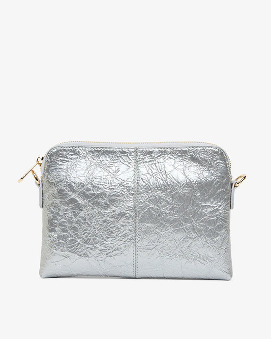 ELMS+KING : Bowery Wallet - Silver Crinkle