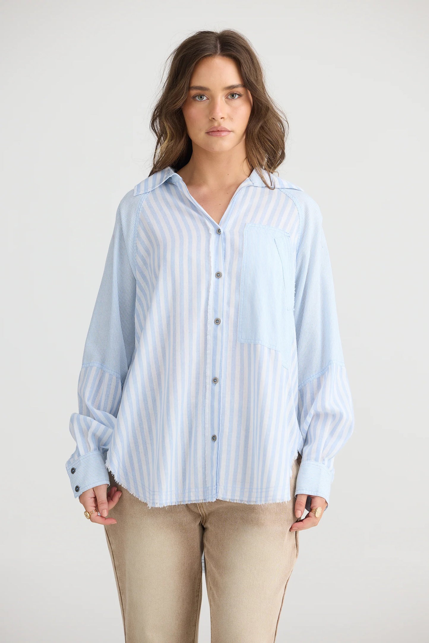 TALISMAN : Yellowstone Shirt - Denim Stripe