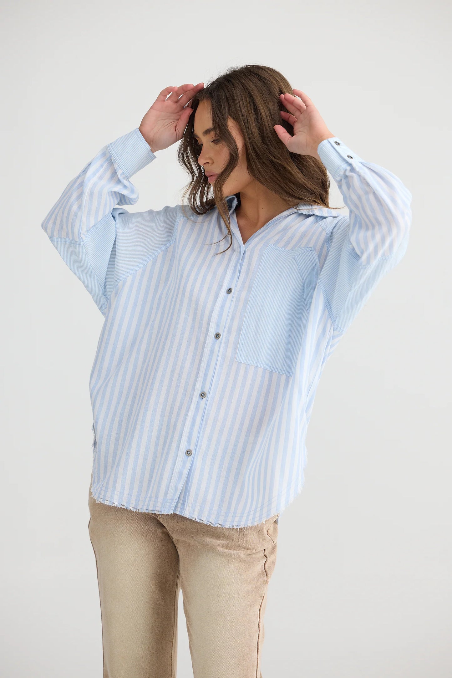 TALISMAN : Yellowstone Shirt - Denim Stripe