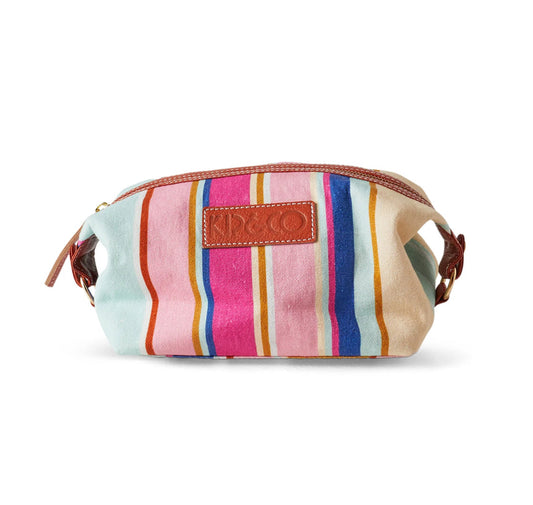 KIP & CO : Toiletry Bag - Jaipur Stripe