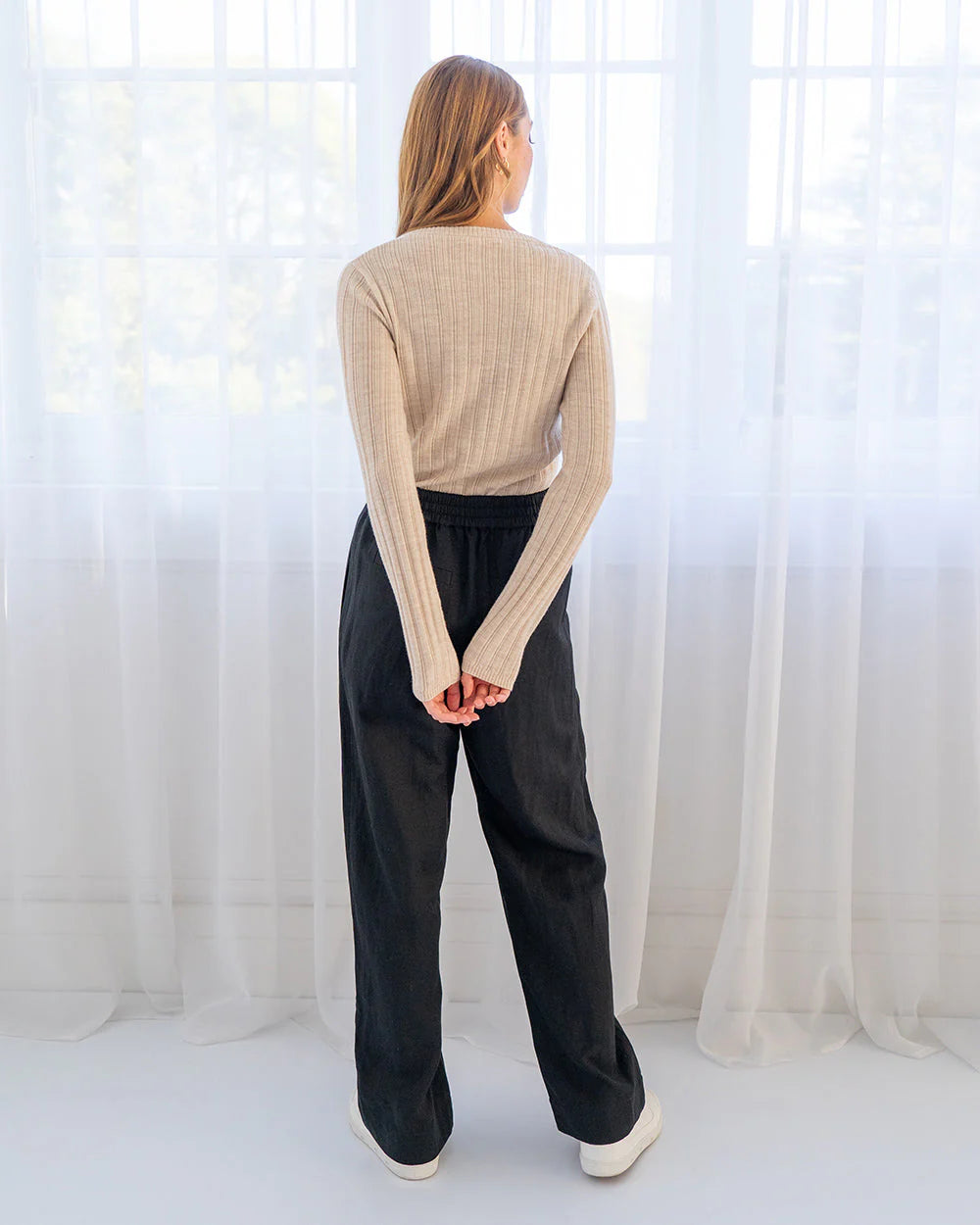 ARLINGTON MILNE : Henly Rib Quinoa - Knit Top