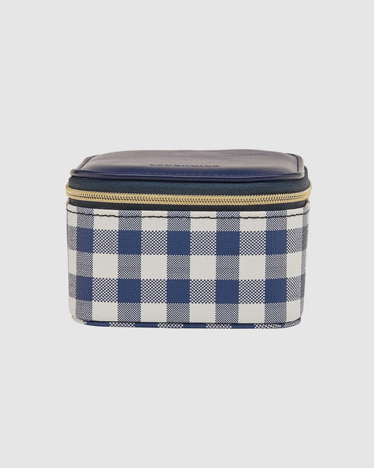 LOUENHIDE : Beau Jewellery Box - Gingham Navy