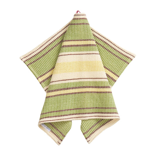 SAGE x CLARE : Ishani Stripe Tea Towel - Palm