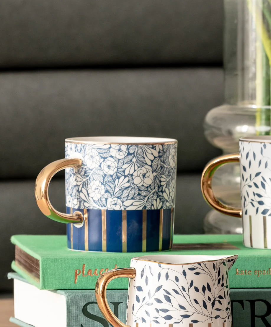 CARLA DINNAGE : Mug -Garden Party Wild Blue Flower