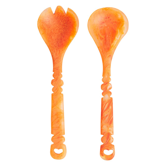 SAGE x CLARE : Wilkie Salad Servers - Persimmon