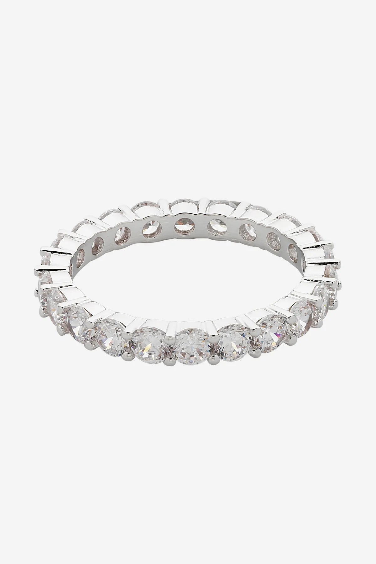 LIBERTE : Dolce Vita Rhodium Cz Ring