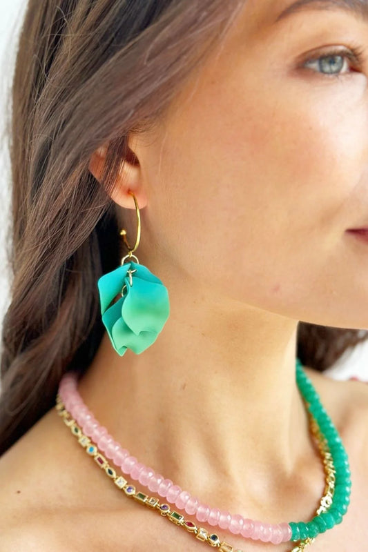 MOSK. MELBOURNE : Flutter Green - Earrings