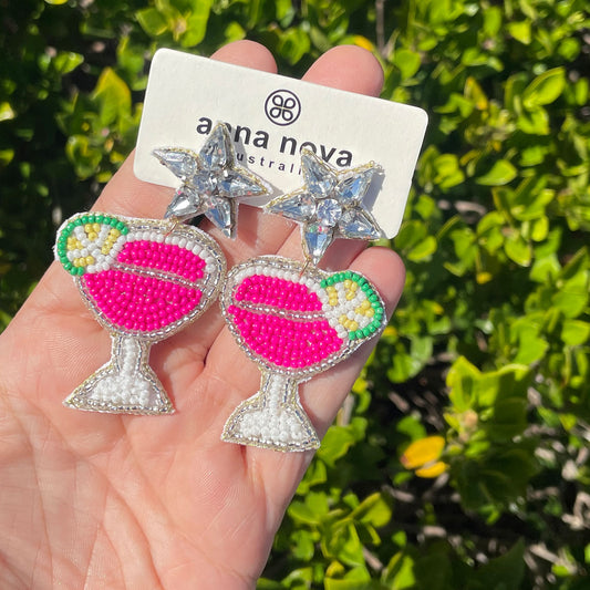 ANNA NOVA : Beaded Earrings - Cocktails