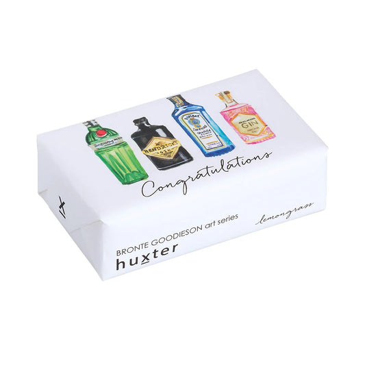 HUXTER : ‘Gin Bottles' Congratulations - Wrapped Soap