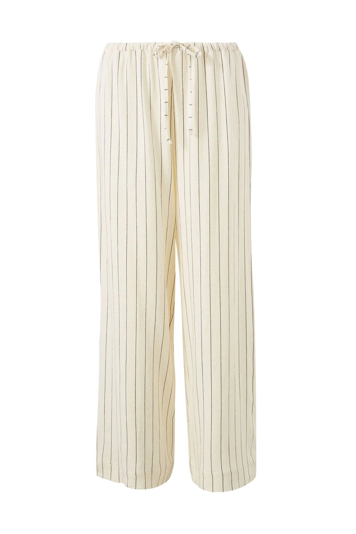 CERES LIFE: Relaxed Drawstring Pinstripe Linen - Pant