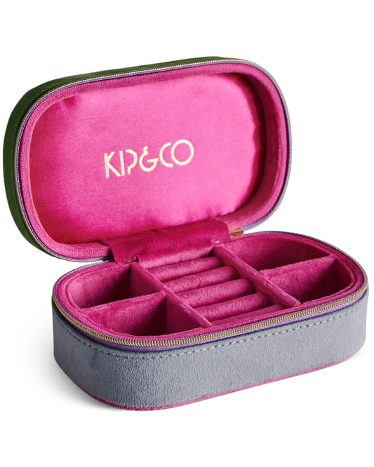 KIP a& CO: Kaleidoscope Travel Velvet - Jewellery Box