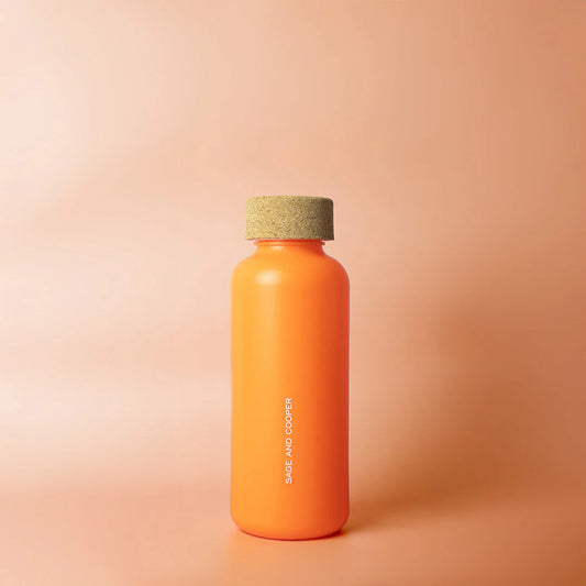 SAGE & COOPER :  Organic 650mL Orange - Water Bottle