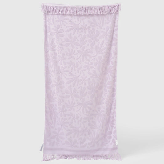 SUNNYLIFE : Luxe Towel - Rio Sun Pastel Lilac