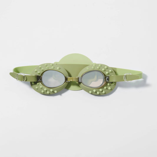 SUNNYLIFE : Kids Swim Goggles - Cookie the Croc Khaki