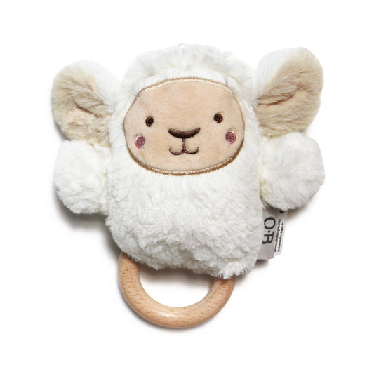 OB DESIGNS : Lee Lamb - Soft Rattle Toy 6.8"/17cm