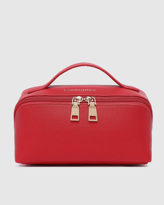 LOUENHIDE. : Ellis Makeup Bag - Red