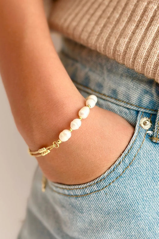 MOSK. MELBOURNE : Philomena Pearl Gold - Bracelet